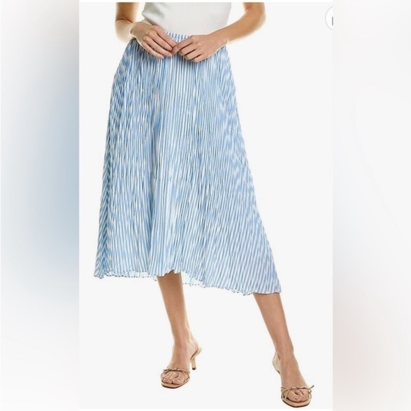 NWT Vince Striped Midi Skirt, size L, perfect summer staple to dress up or down - Picture 5 of 10